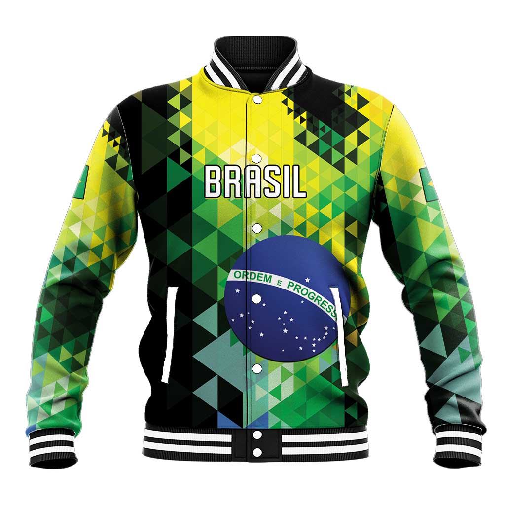 Personalized Brasil Baseball Jacket Dynamic Sporty Style