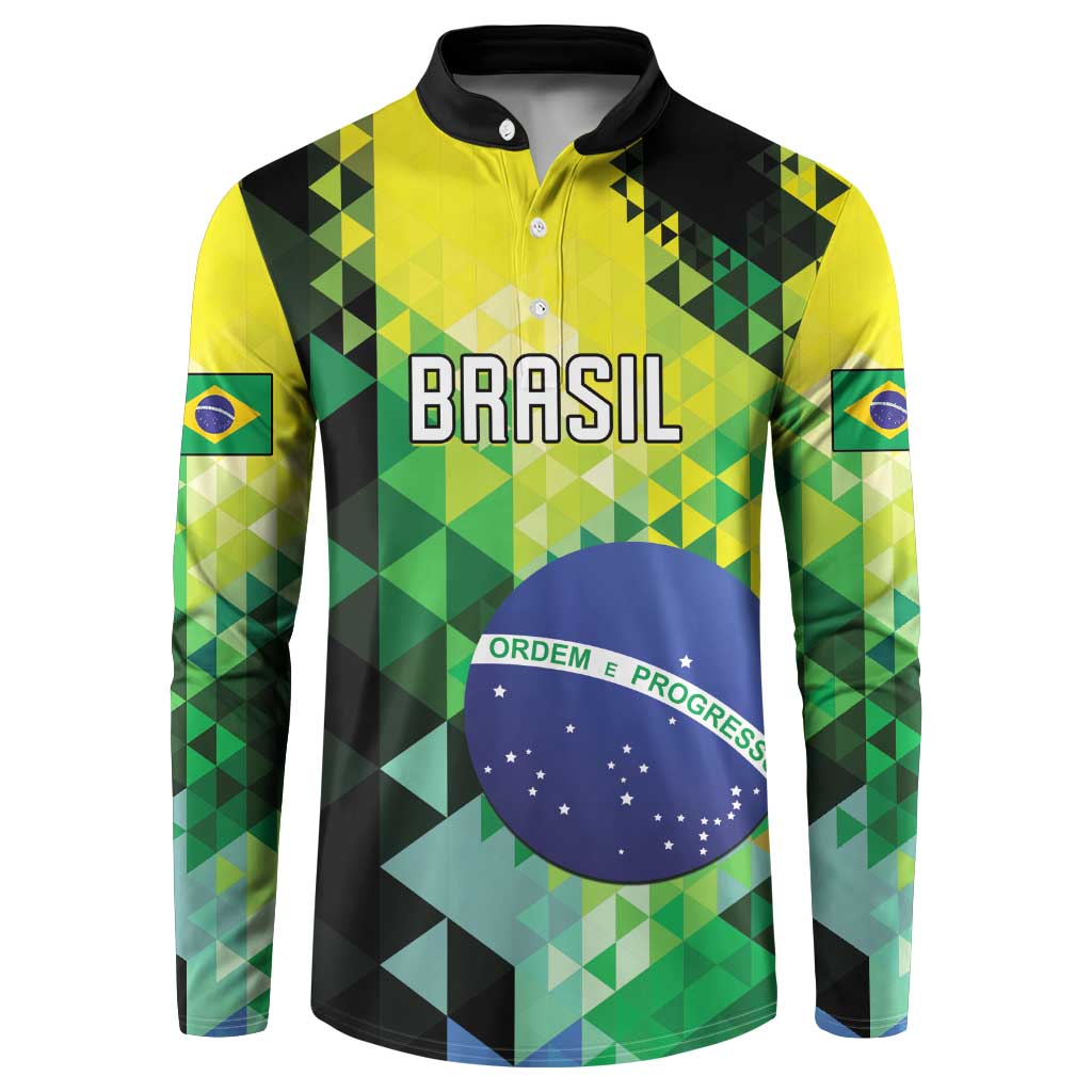 Personalized Brasil Button Sweatshirt Dynamic Sporty Style