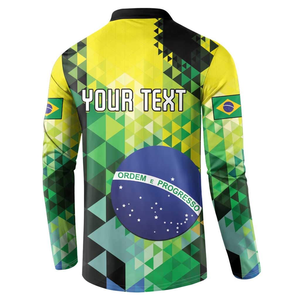 Personalized Brasil Button Sweatshirt Dynamic Sporty Style