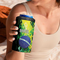 Personalized Brasil 4 in 1 Can Cooler Tumbler Dynamic Sporty Style