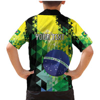 Personalized Brasil Family Matching Mermaid Dress and Hawaiian Shirt Dynamic Sporty Style