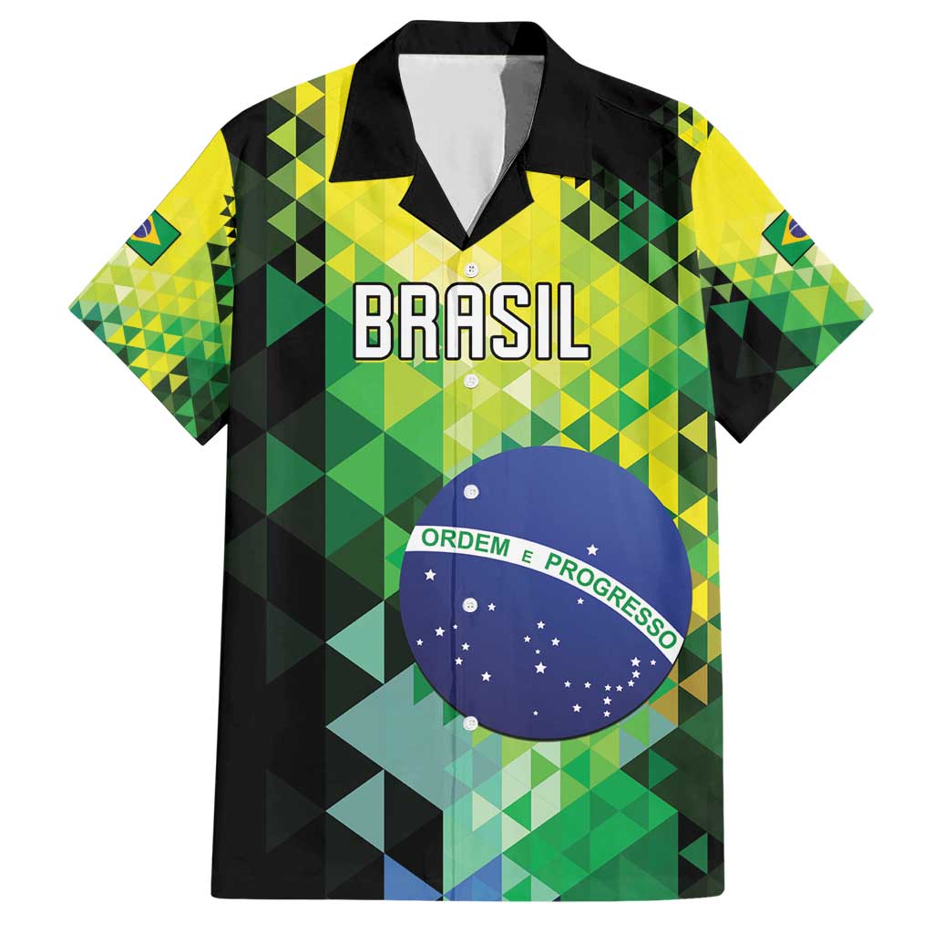Personalized Brasil Family Matching Short Sleeve Bodycon Dress and Hawaiian Shirt Dynamic Sporty Style