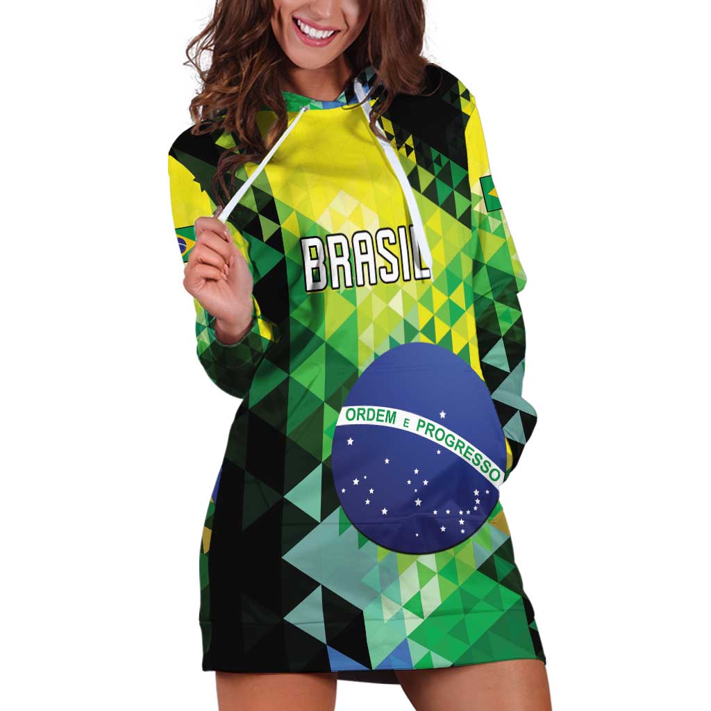 Personalized Brasil Hoodie Dress Dynamic Sporty Style