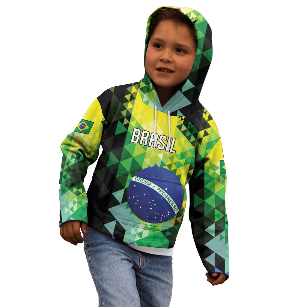 Personalized Brasil Kid Hoodie Dynamic Sporty Style