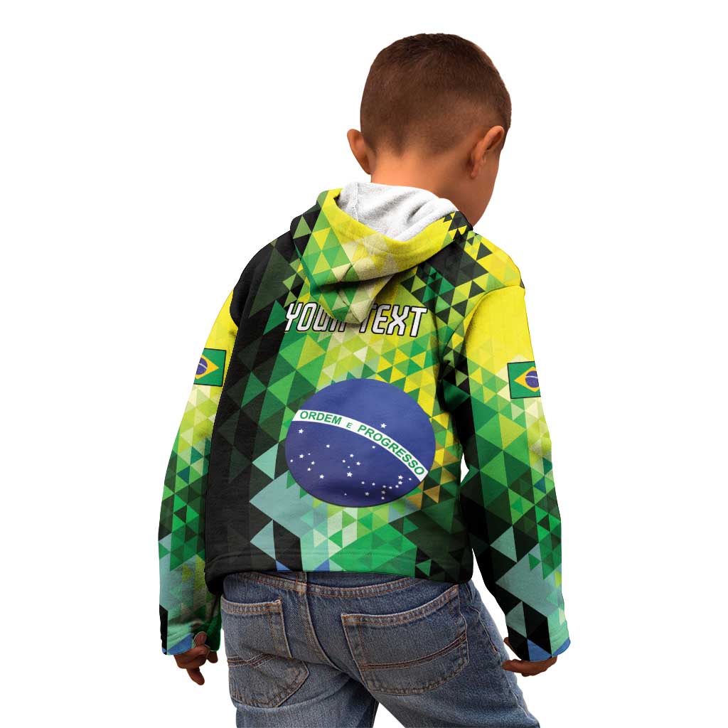 Personalized Brasil Kid Hoodie Dynamic Sporty Style