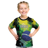 Personalized Brasil Kid T Shirt Dynamic Sporty Style