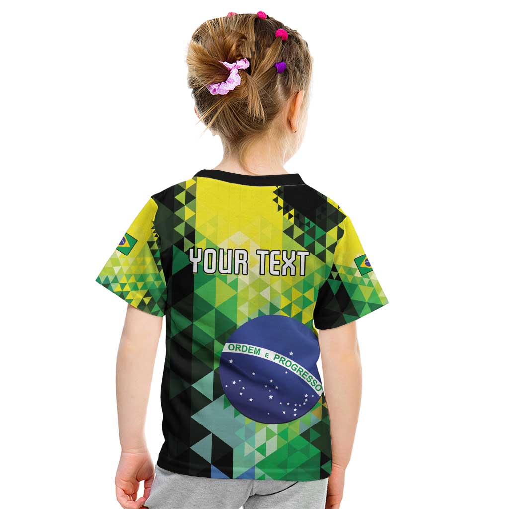 Personalized Brasil Kid T Shirt Dynamic Sporty Style