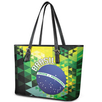 Brasil Leather Tote Bag Dynamic Sporty Style