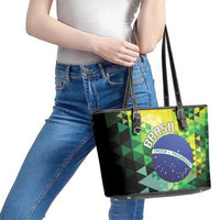 Brasil Leather Tote Bag Dynamic Sporty Style