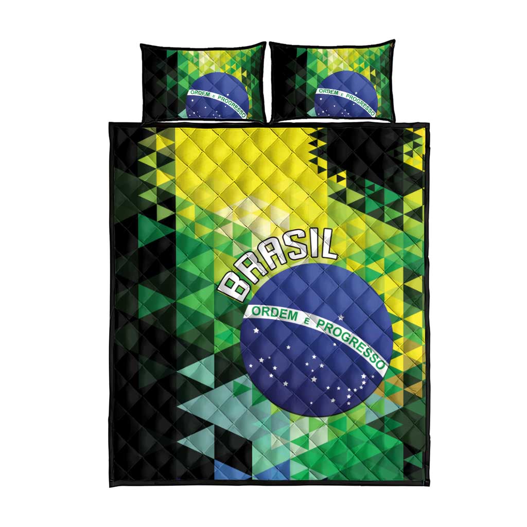 Brasil Quilt Bed Set Dynamic Sporty Style