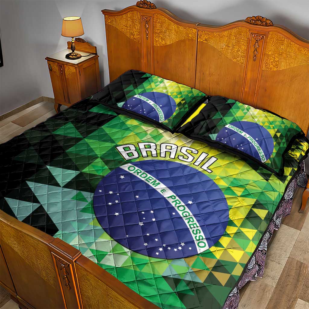 Brasil Quilt Bed Set Dynamic Sporty Style