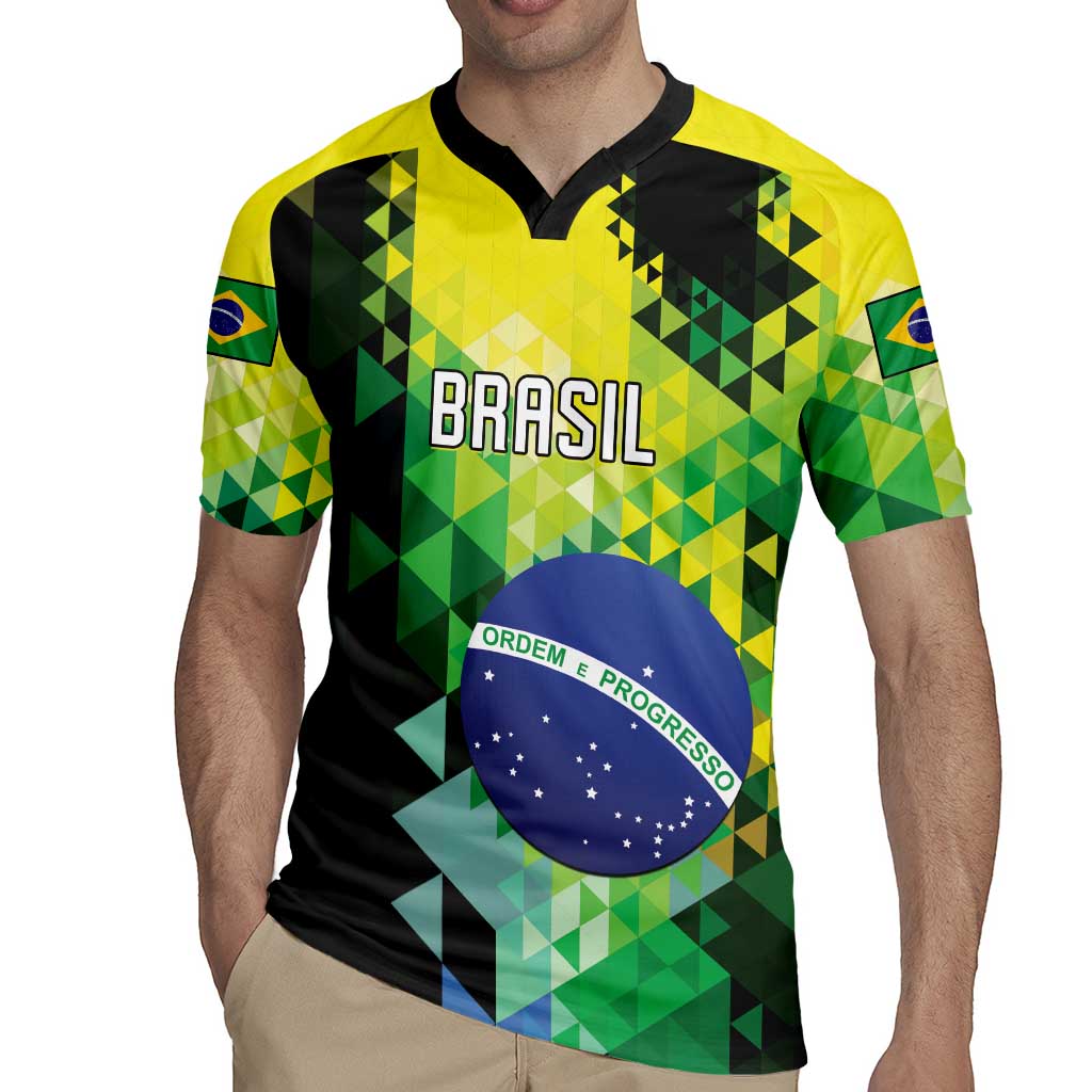 Personalized Brasil Rugby Jersey Dynamic Sporty Style