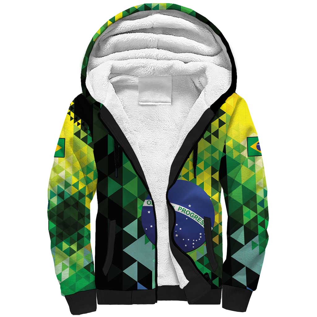 Personalized Brasil Sherpa Hoodie Dynamic Sporty Style