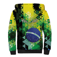 Personalized Brasil Sherpa Hoodie Dynamic Sporty Style