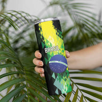 Personalized Brasil Skinny Tumbler Dynamic Sporty Style