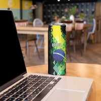Personalized Brasil Skinny Tumbler Dynamic Sporty Style