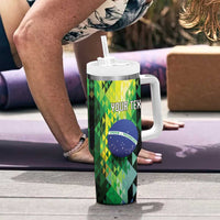 Personalized Brasil Tumbler With Handle Dynamic Sporty Style