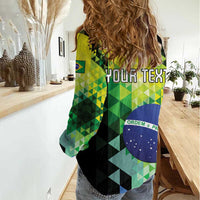 Personalized Brasil Women Casual Shirt Dynamic Sporty Style