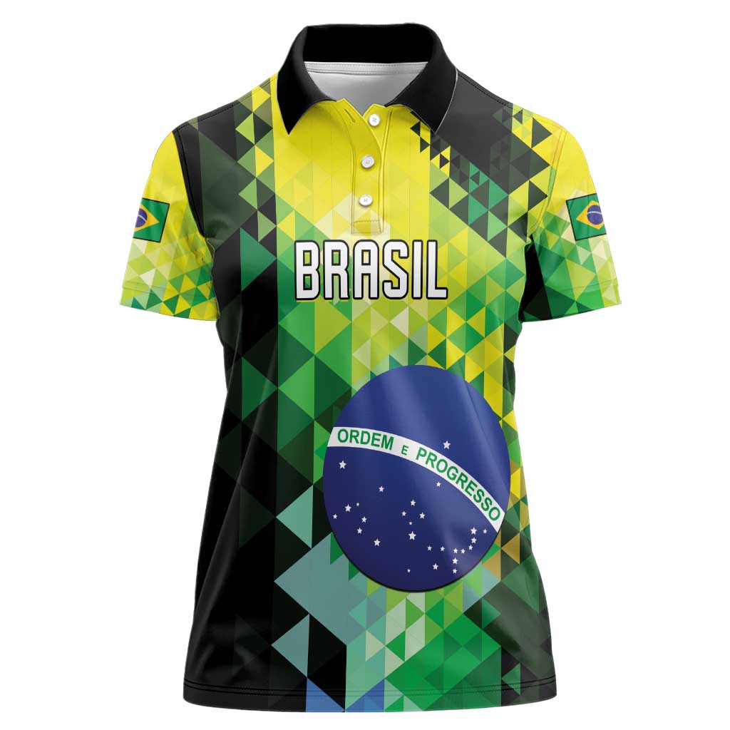 Personalized Brasil Women Polo Shirt Dynamic Sporty Style