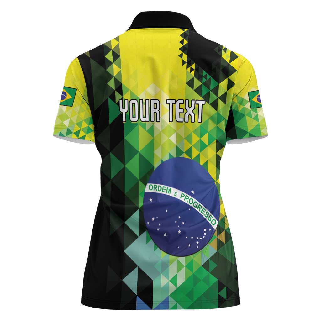 Personalized Brasil Women Polo Shirt Dynamic Sporty Style