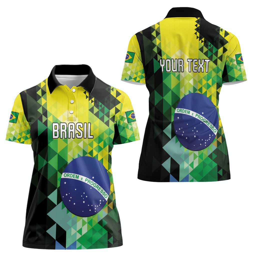 Personalized Brasil Women Polo Shirt Dynamic Sporty Style