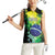 Personalized Brasil Women Sleeveless Polo Shirt Dynamic Sporty Style