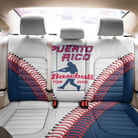 Baseball Puerto Rico 2025 Back Car Seat Cover Team Rubio Retro Style