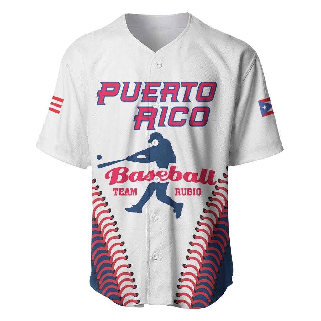 Custom Baseball Puerto Rico 2025 Baseball Jersey Team Rubio Retro Style