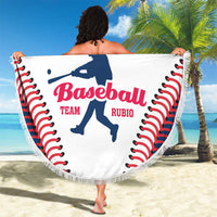 Baseball Puerto Rico 2025 Beach Blanket Team Rubio Retro Style
