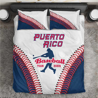 Baseball Puerto Rico 2025 Bedding Set Team Rubio Retro Style
