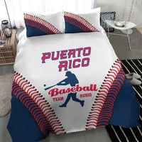 Baseball Puerto Rico 2025 Bedding Set Team Rubio Retro Style