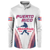 Custom Baseball Puerto Rico 2025 Button Sweatshirt Team Rubio Retro Style