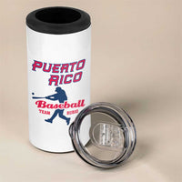 Custom Baseball Puerto Rico 2025 4 in 1 Can Cooler Tumbler Team Rubio Retro Style