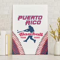Baseball Puerto Rico 2025 Canvas Wall Art Team Rubio Retro Style
