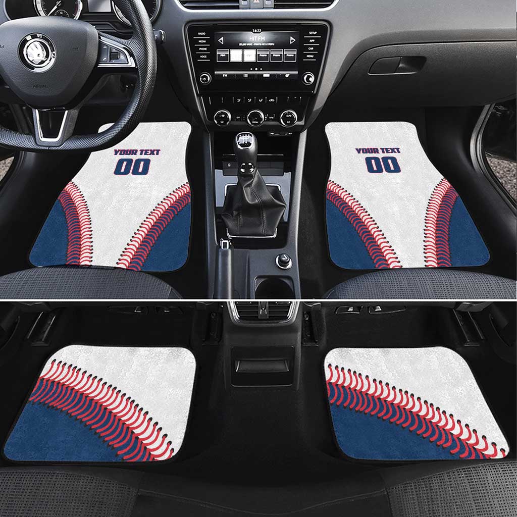 Baseball Puerto Rico 2025 Car Mats Team Rubio Retro Style