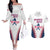 Custom Baseball Puerto Rico 2025 Couples Matching Off The Shoulder Long Sleeve Dress and Hawaiian Shirt Team Rubio Retro Style