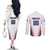 Custom Baseball Puerto Rico 2025 Couples Matching Off The Shoulder Long Sleeve Dress and Long Sleeve Button Shirt Team Rubio Retro Style