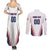 Custom Baseball Puerto Rico 2025 Couples Matching Summer Maxi Dress and Long Sleeve Button Shirt Team Rubio Retro Style