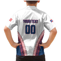 Custom Baseball Puerto Rico 2025 Family Matching Mermaid Dress and Hawaiian Shirt Team Rubio Retro Style