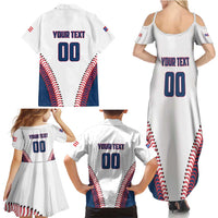 Custom Baseball Puerto Rico 2025 Family Matching Summer Maxi Dress and Hawaiian Shirt Team Rubio Retro Style