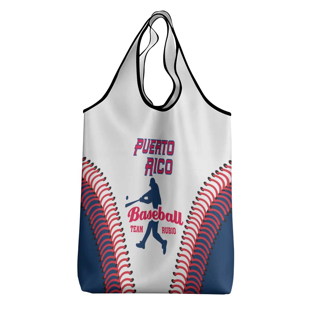 Baseball Puerto Rico 2025 Grocery Bag Team Rubio Retro Style