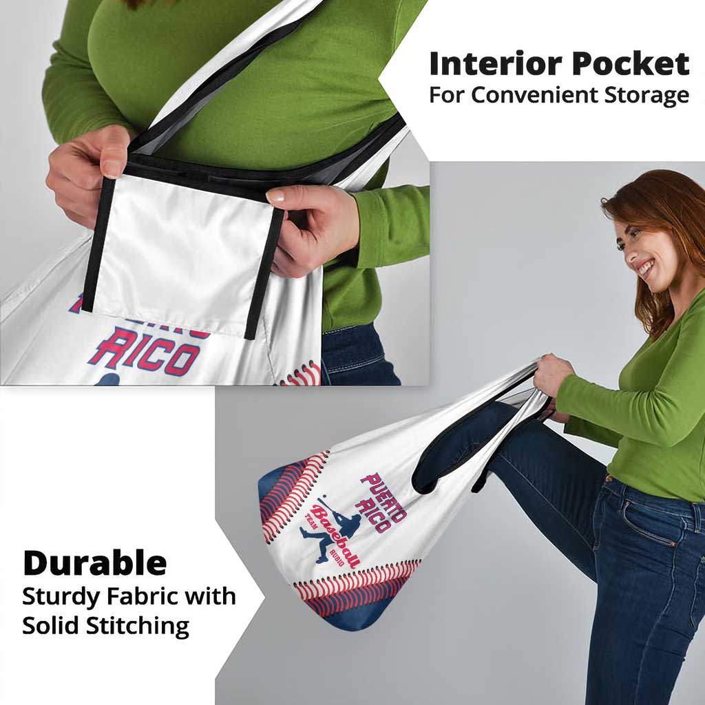 Baseball Puerto Rico 2025 Grocery Bag Team Rubio Retro Style