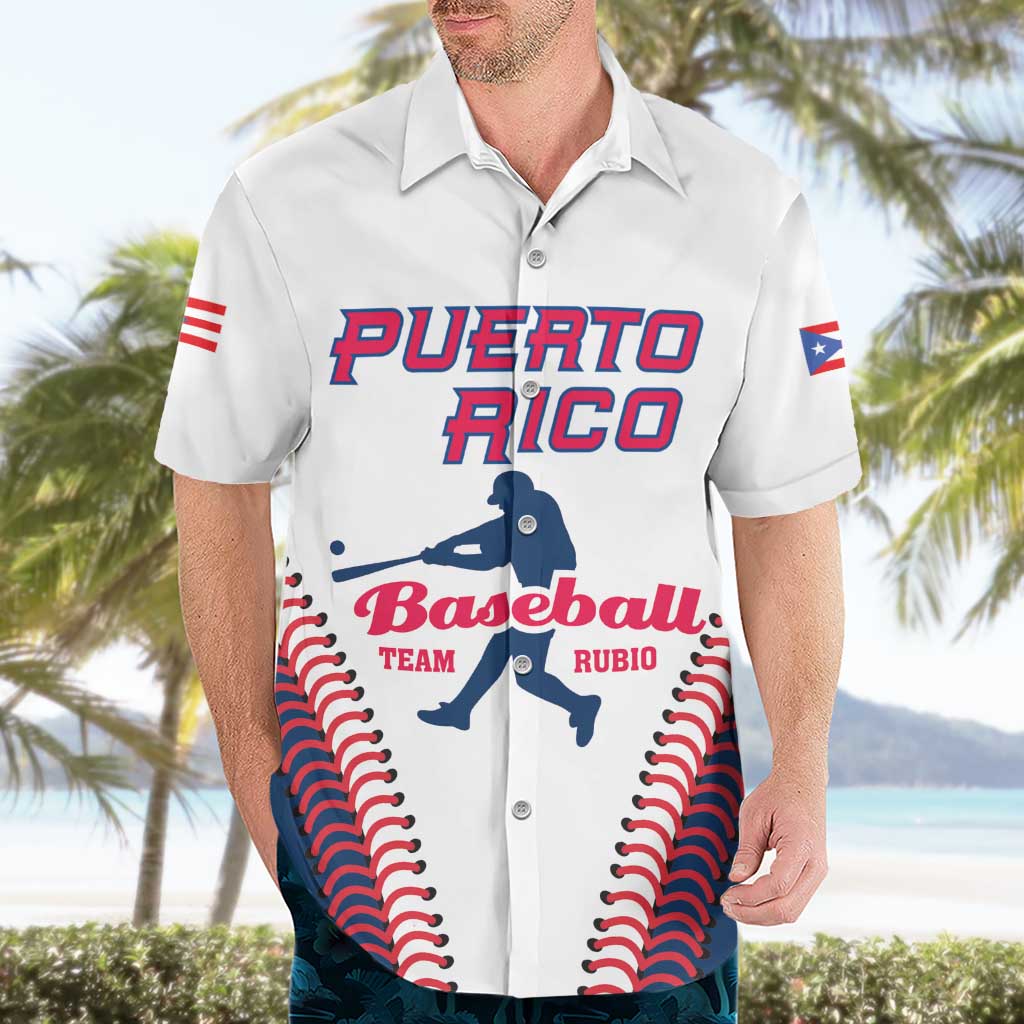 Custom Baseball Puerto Rico 2025 Hawaiian Shirt Team Rubio Retro Style