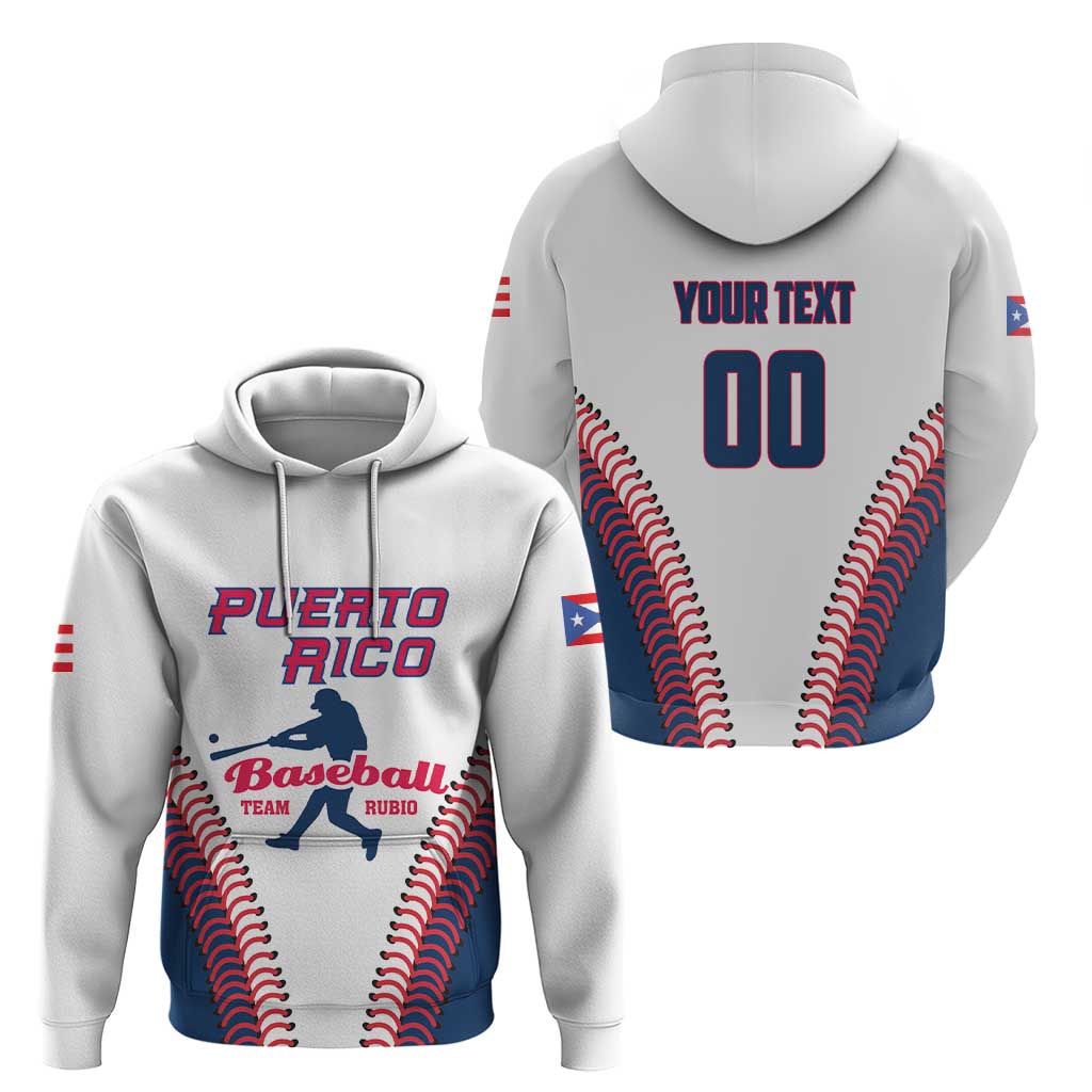 Custom Baseball Puerto Rico 2025 Hoodie Team Rubio Retro Style