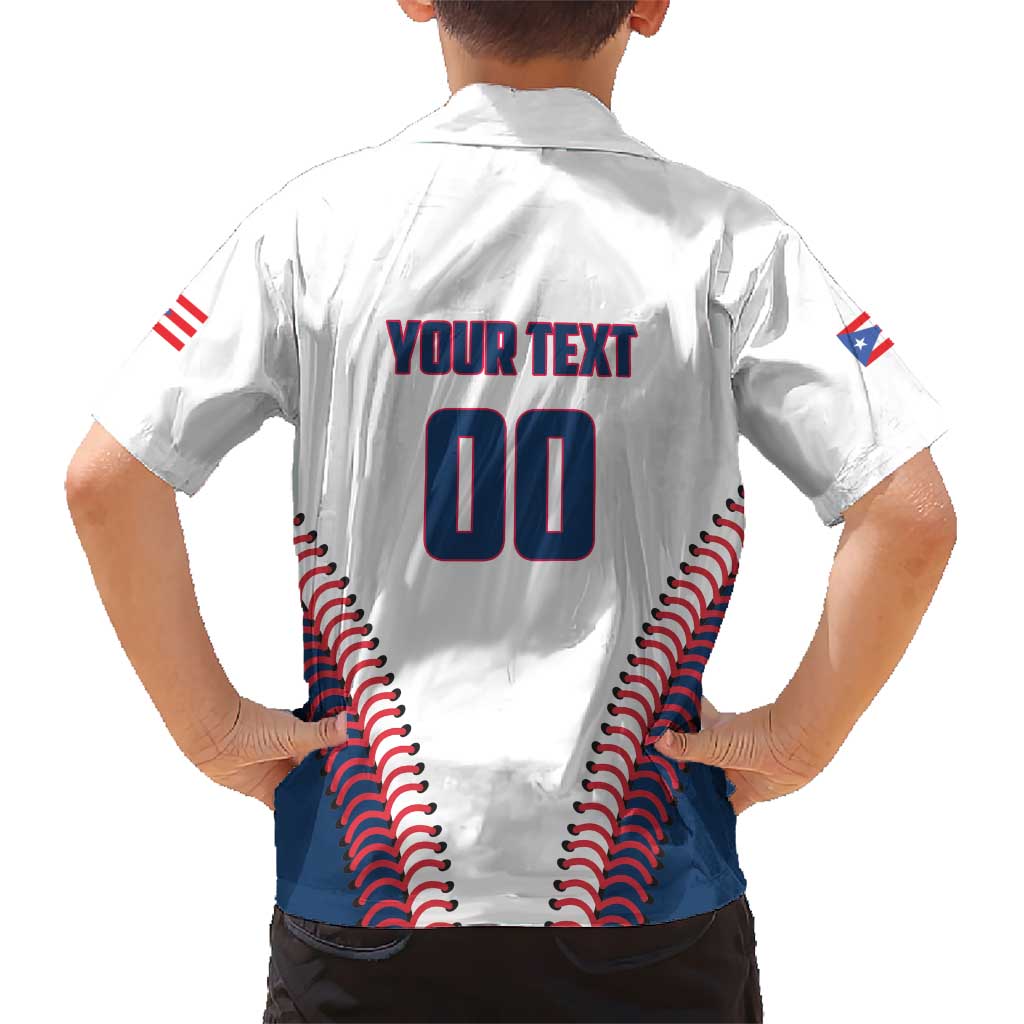 Custom Baseball Puerto Rico 2025 Kid Hawaiian Shirt Team Rubio Retro Style