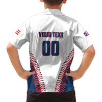 Custom Baseball Puerto Rico 2025 Kid Hawaiian Shirt Team Rubio Retro Style