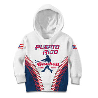 Custom Baseball Puerto Rico 2025 Kid Hoodie Team Rubio Retro Style