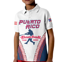 Custom Baseball Puerto Rico 2025 Kid Polo Shirt Team Rubio Retro Style