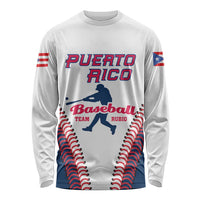 Custom Baseball Puerto Rico 2025 Long Sleeve Shirt Team Rubio Retro Style