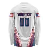Custom Baseball Puerto Rico 2025 Long Sleeve Shirt Team Rubio Retro Style